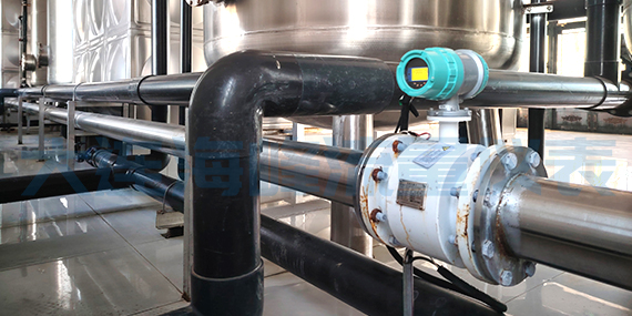 大连海峰电磁流量计在自来水厂管道上的安装和使用