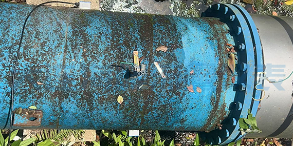 大连海峰外夹式超声波流量计户外老旧管道测量安装 大连海峰外夹式超声波流量计户外老旧管道测量安装